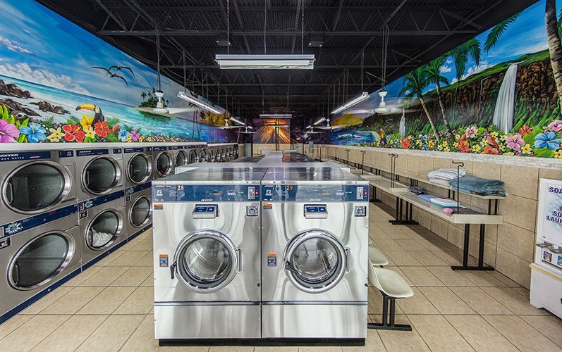 Inside Sample Rd. Coin Laundry